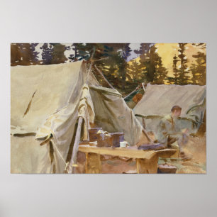 John Singer Sargent - Camp at Sjö O'Hara Poster