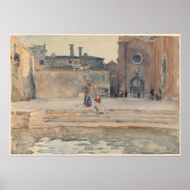 John Singer Sargent Campo dei Frari, Venedig Itali Poster
