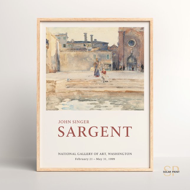 John Singer Sargent Campo dei Frari Venice Paint Poster (Skapare uppladdad)