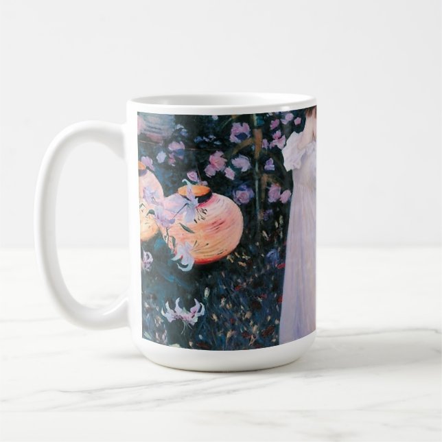 John Singer Sargent Carnation Lily Kaffemugg (Vänster)