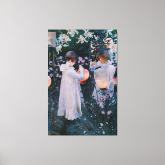 John Singer Sargent, Carnation, Lily, Lily, Ro Canvastryck