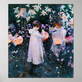 John Singer Sargent Carnation Lily Lily Ro Poster
