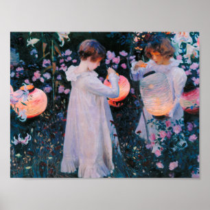 John Singer Sargent - Carnation, Lily, Lily, Ro. Poster