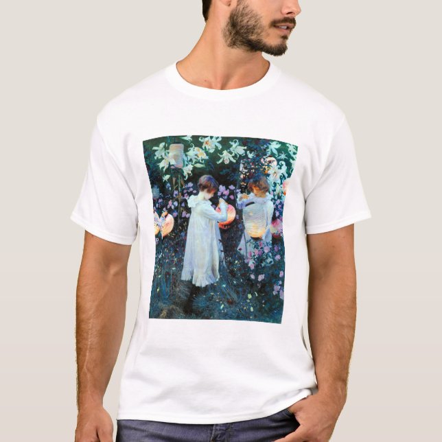 John Singer Sargent Carnation Lily Lily Ro T Shirt (Framsida)
