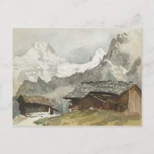 John Singer Sargent - Chalets, Breithorn, Murren Vykort