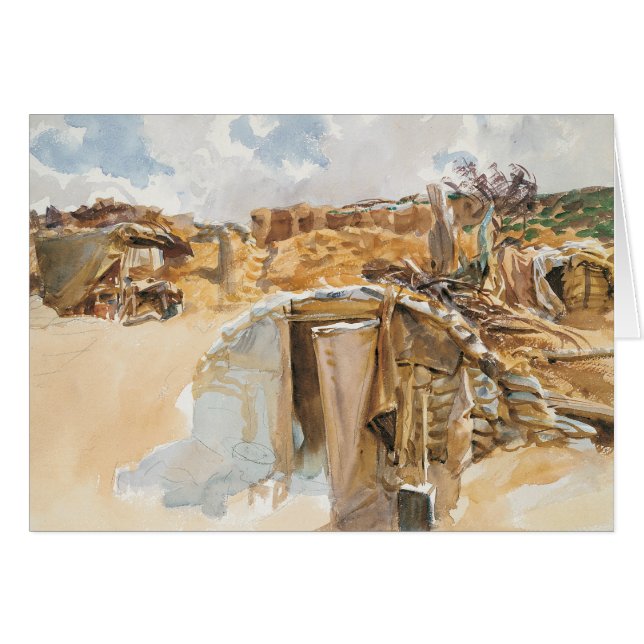 John Singer Sargent - Dugout Hälsningskort (Framsidan Horizontal)