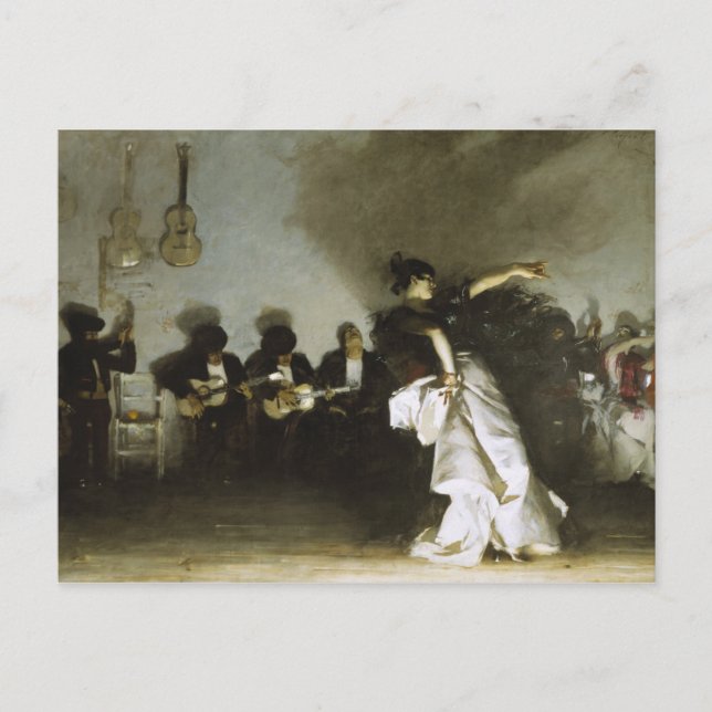John Singer Sargent - El Jaleo Vykort (Framsida)