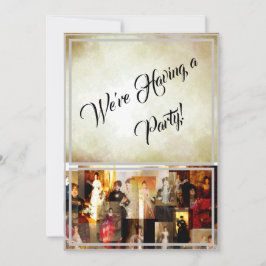 John Singer Sargent Elegant Lady Porträtt Collage Inbjudningar