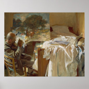 John Singer Sargent - en artist i hans Studio Poster