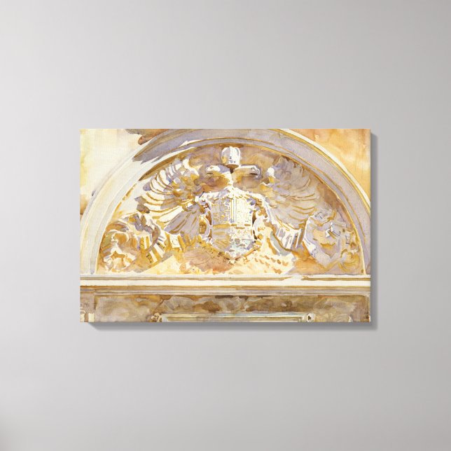 John Singer Sargent - Escutcheon of Charles V Canvastryck (Framsida)