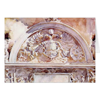 John Singer Sargent- Escutcheon of Charles V Hälsningskort
