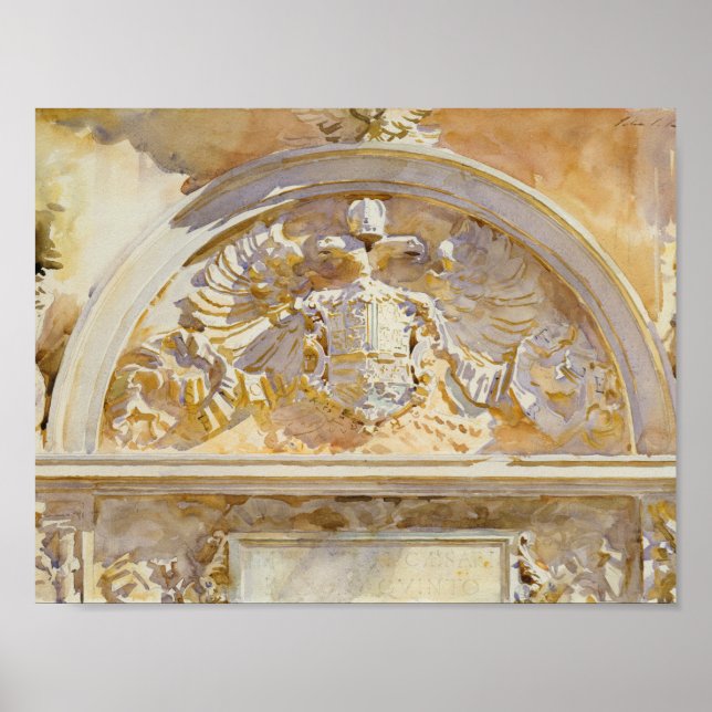 John Singer Sargent - Escutcheon of Charles V Poster (Framsidan)
