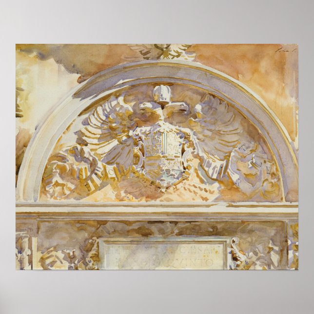 John Singer Sargent - Escutcheon of Charles V Poster (Framsidan)