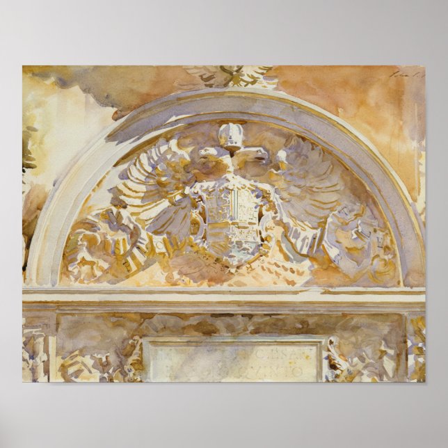 John Singer Sargent - Escutcheon of Charles V Poster (Framsidan)