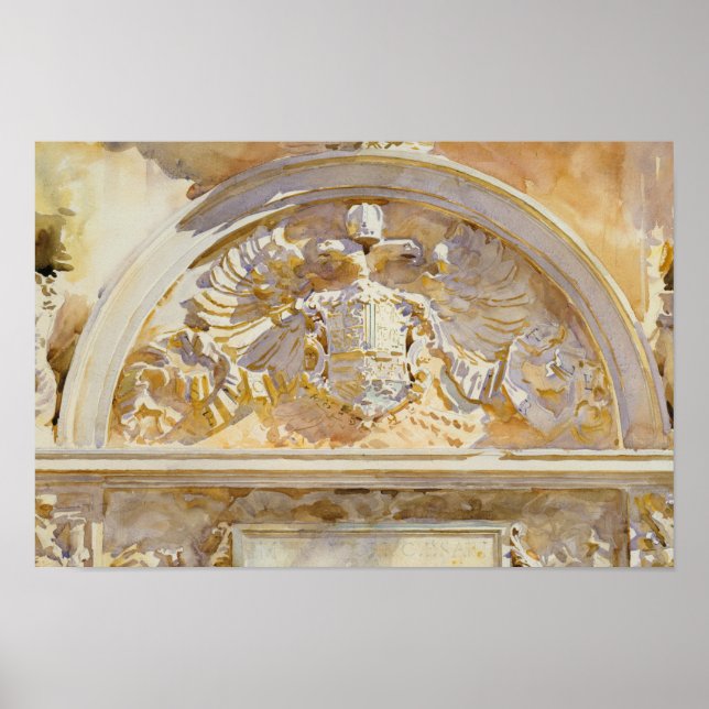 John Singer Sargent - Escutcheon of Charles V Poster (Framsidan)