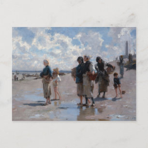 John Singer Sargent Fishing for Oysters in Cancale Vykort