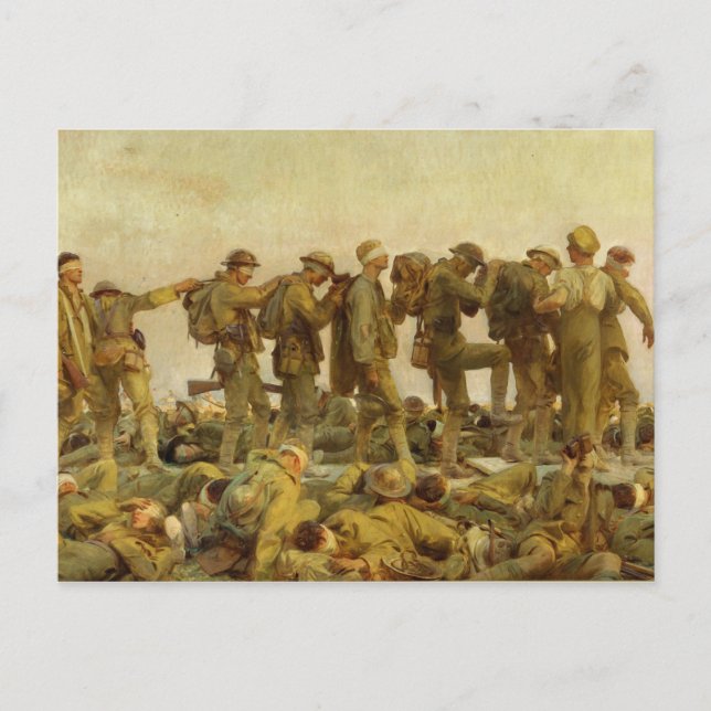 John Singer Sargent - Gassed Vykort (Framsida)
