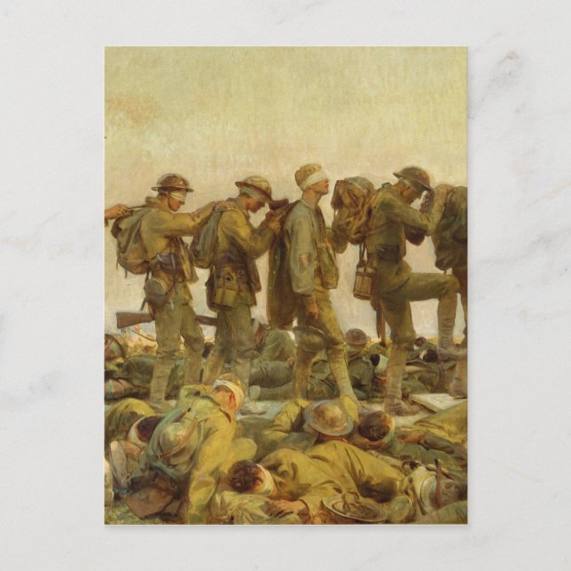 John Singer Sargent - Gassed Vykort (Framsida)