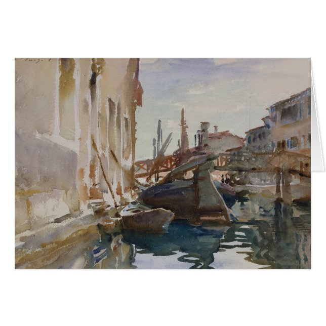 John Singer Sargent - Giudecca Hälsningskort (Framsidan Horizontal)