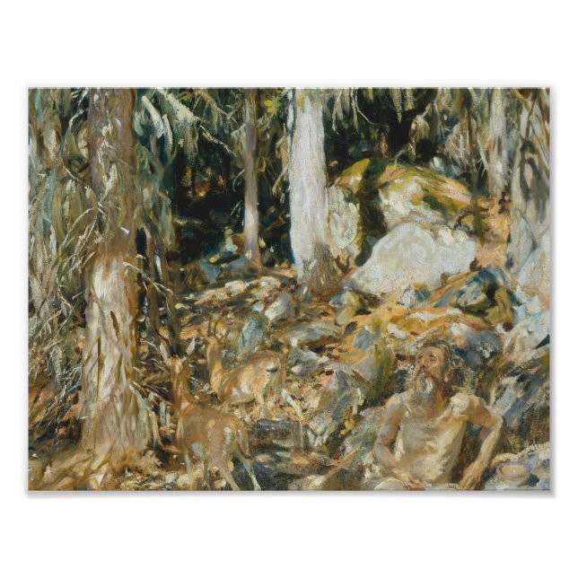 John Singer Sargent - Hermit Fototryck (Framsidan)