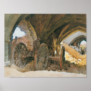 John Singer Sargent - Hjul in Vault Poster