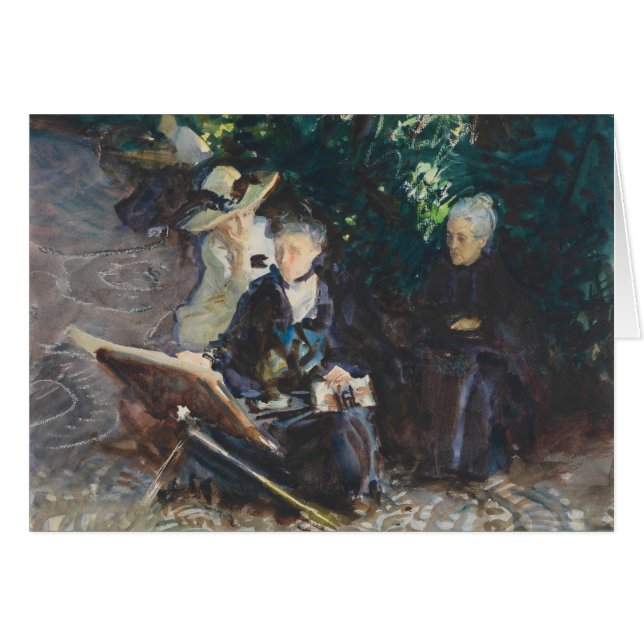 John Singer Sargent - i allmänhet Hälsningskort (Framsidan Horizontal)