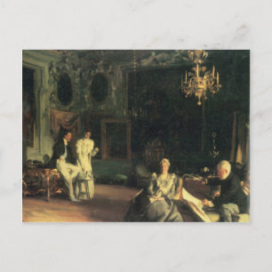 John Singer Sargent - Insida i Venedig Vykort