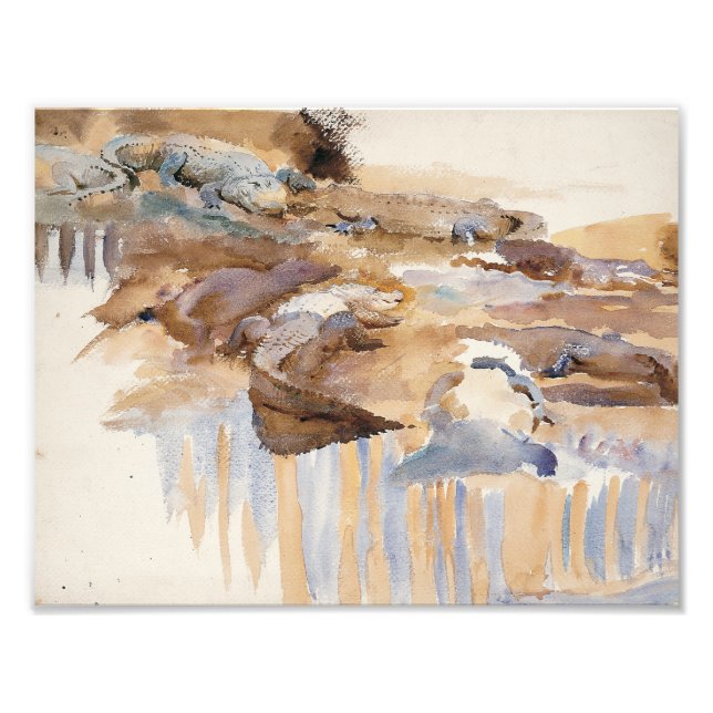 John Singer Sargent - Krokodiler Fototryck (Framsidan)