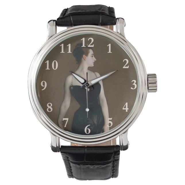 John Singer Sargent Madame X Classic Porträtt Armbandsur (Framsida)