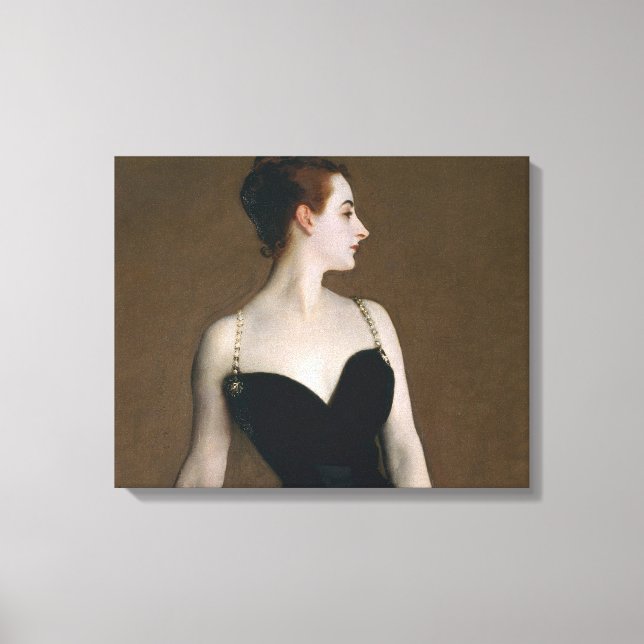 John Singer Sargent Madame X Classic Porträtt Canvastryck (Framsida)