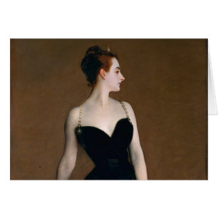 John Singer Sargent Madame X Classic Porträtt Hälsningskort