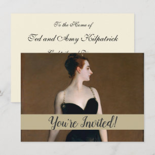 John Singer Sargent Madame X Classic Porträtt Inbjudningar