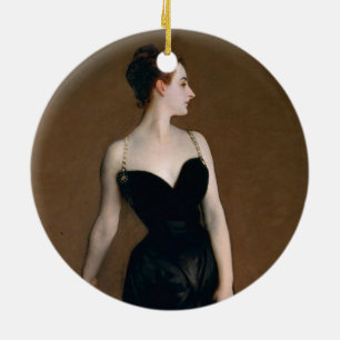 John Singer Sargent Madame X Classic Porträtt Julgransprydnad Keramik