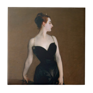 John Singer Sargent Madame X Classic Porträtt Kakelplatta