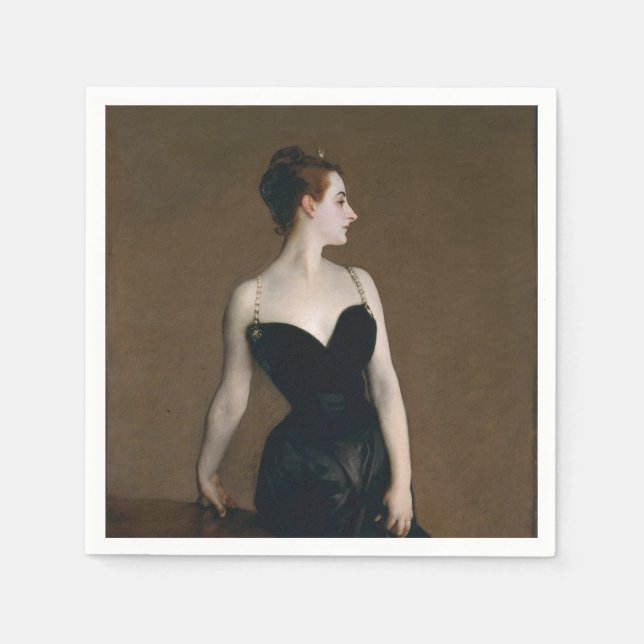 John Singer Sargent Madame X Classic Porträtt Pappersservett (Framsidan)