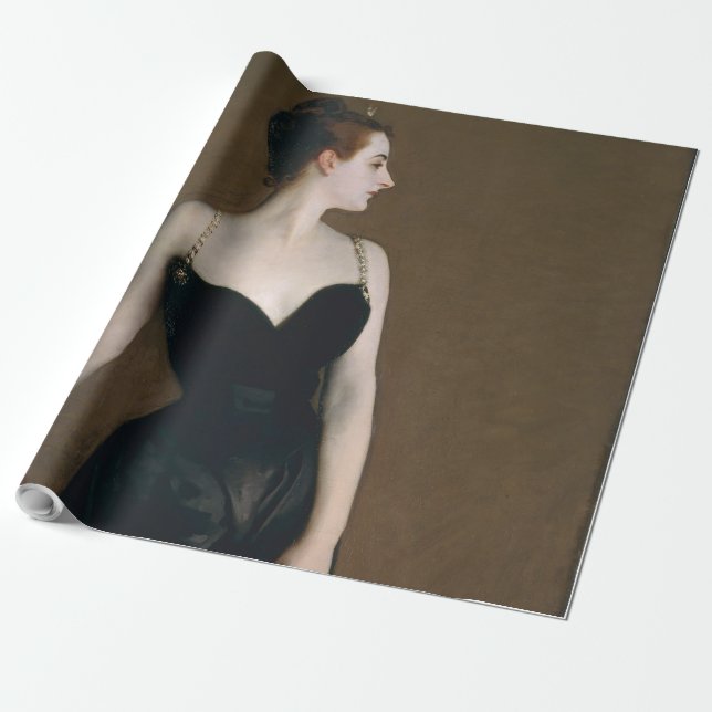 John Singer Sargent Madame X Classic Porträtt Presentpapper (Utrullad)