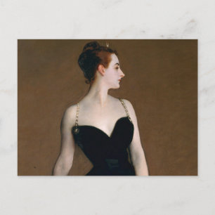 John Singer Sargent Madame X Klassisk Porträtt Vykort
