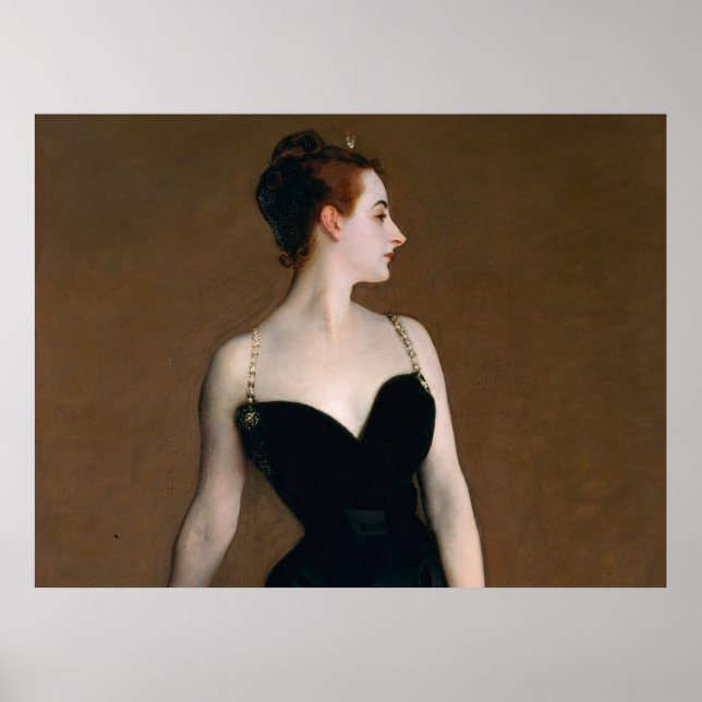 John Singer Sargent Madame X-konstmålning Poster (Framsidan)