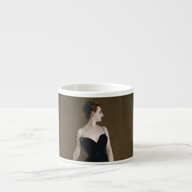 John Singer Sargent Madame X Porträtt Moody Espressomugg (Framsidan)