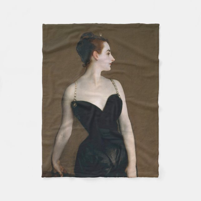 John Singer Sargent Madame X Porträtt Moody Fleecefilt (Framsidan)