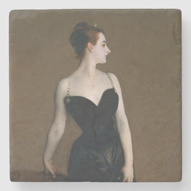 John Singer Sargent Madame X Porträtt Moody Stenunderlägg (Framsidan)