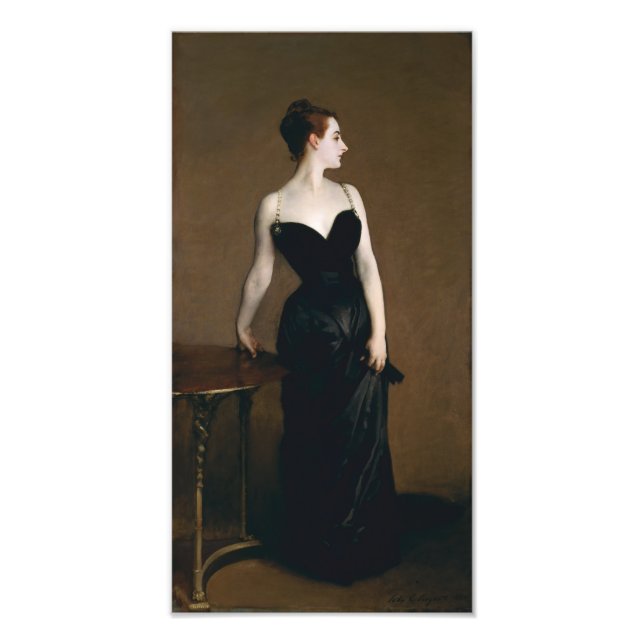 John Singer Sargent Madame X Skriv ut Fototryck (Framsidan)