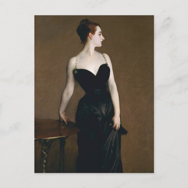 John Singer Sargent Madame X vykort (Framsida)