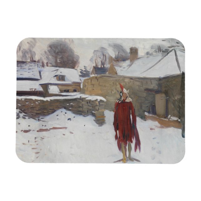 John Singer Sargent - Mannikin i Snö Magnet (Horisontell)