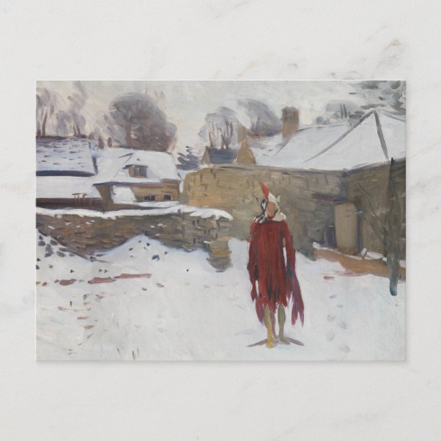 John Singer Sargent - Mannikin i Snö Vykort (Framsida)