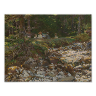 John Singer Sargent - Mästaren och hans pupils Fototryck