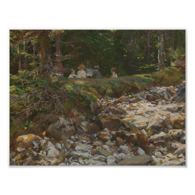 John Singer Sargent - Mästaren och hans pupils Fototryck (Framsidan)