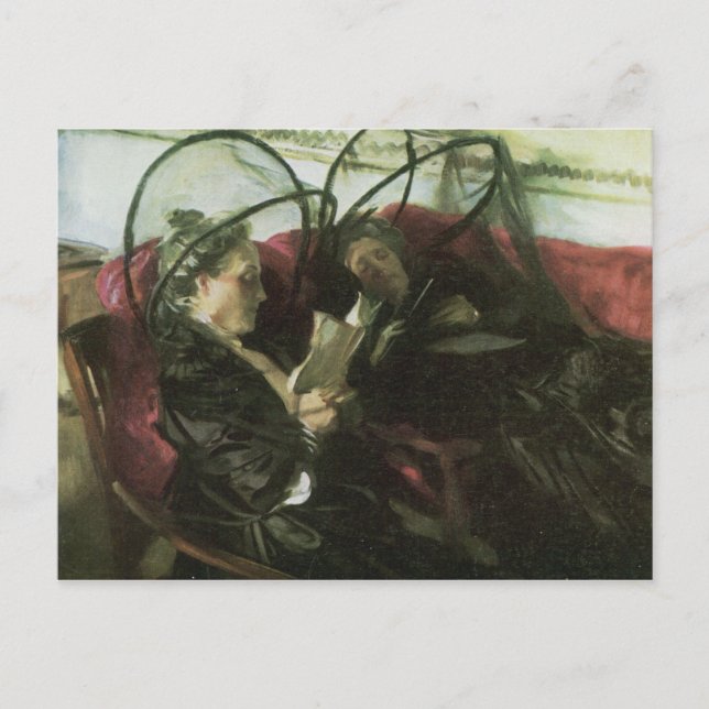 John Singer Sargent - Mosquito-nät Vykort (Framsida)