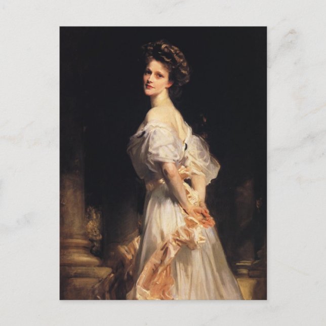 John Singer Sargent - Nancy Astor Vykort (Framsida)