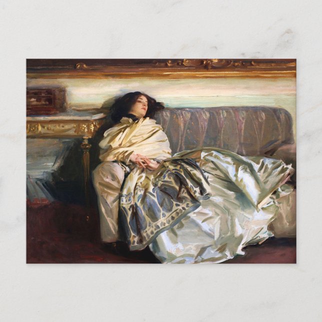 John Singer Sargent Nonchaloir Postcard Vykort (Framsida)